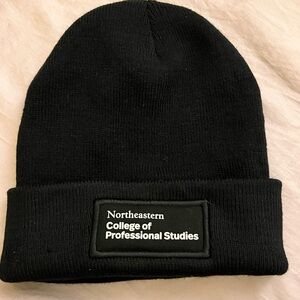 Northeastern College of Professional Studies Black Beanie